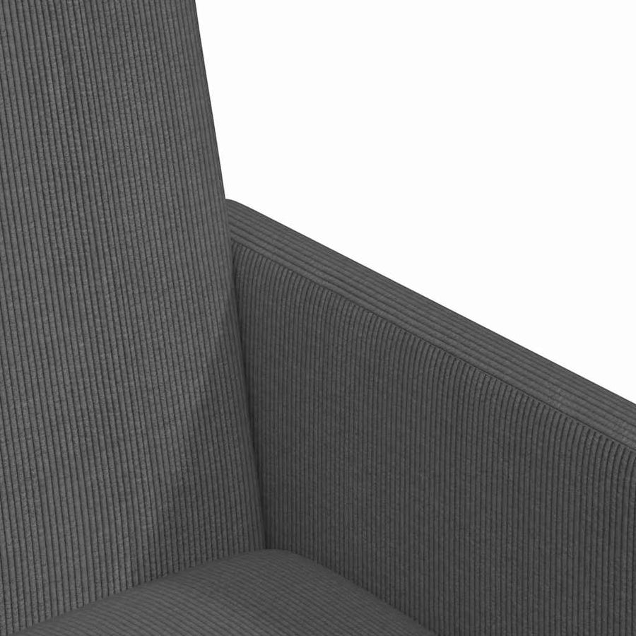 Eetstoelen 2 pcs Donkergrijs 57 x 66 x 94 cm Katoenen stof