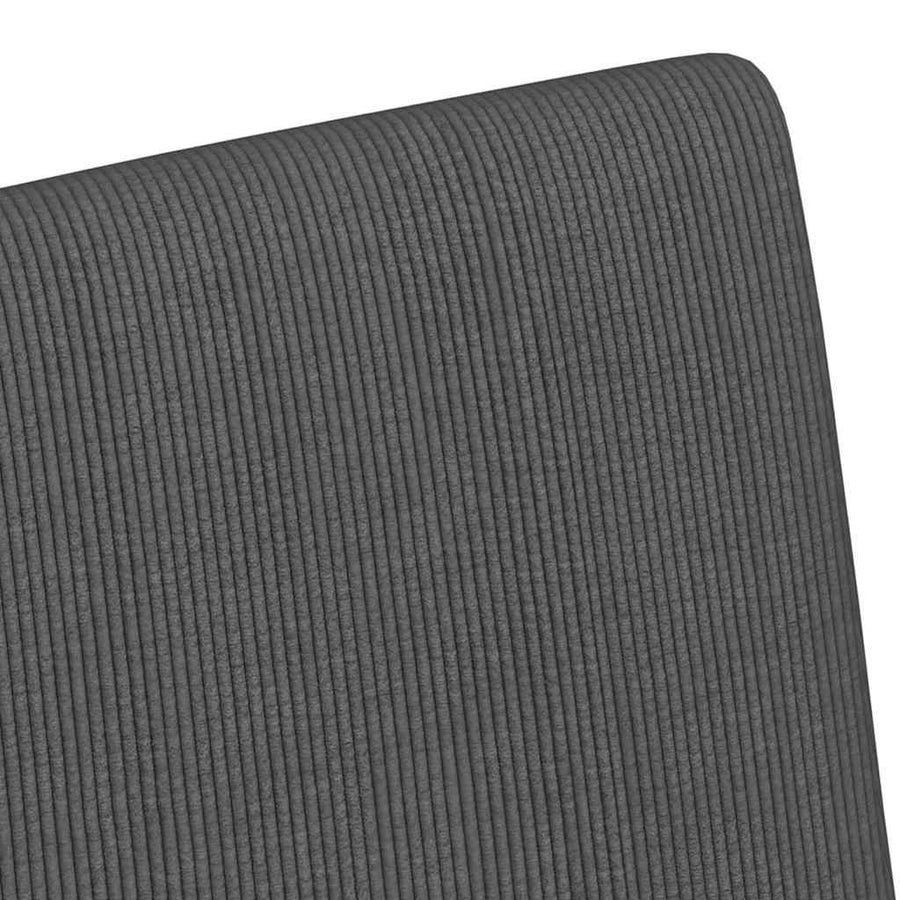 Eetstoelen 2 pcs Donkergrijs 57 x 66 x 94 cm Katoenen stof