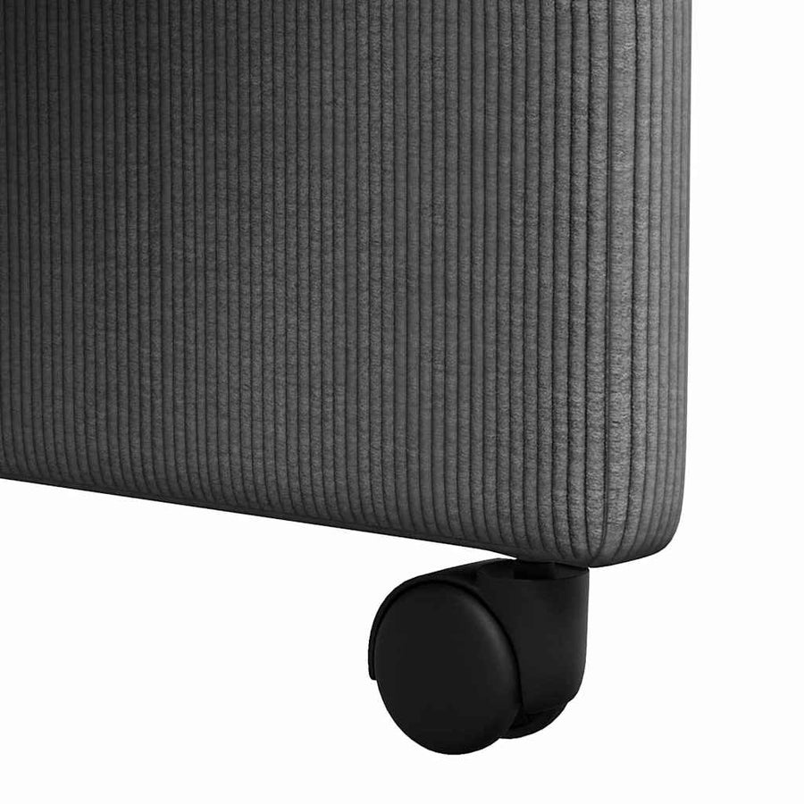 Eetstoelen 2 pcs Donkergrijs 57 x 66 x 94 cm Katoenen stof