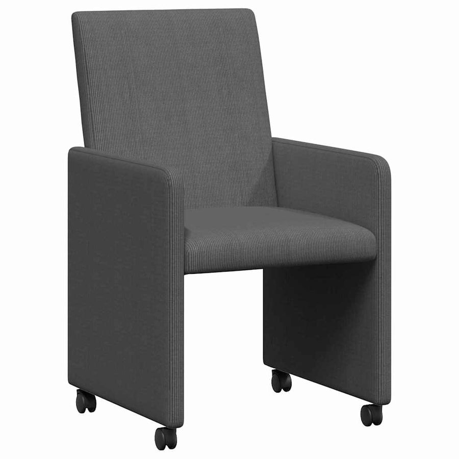 Eetstoelen 2 pcs Donkergrijs 57 x 66 x 94 cm Katoenen stof