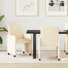 Eetkamerstoelen 2 stuks crème 57x66x94 cm