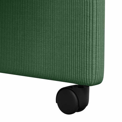Eetstoelen 2 pcs Grijs groen 57 x 66 x 94 cm Katoenen stof