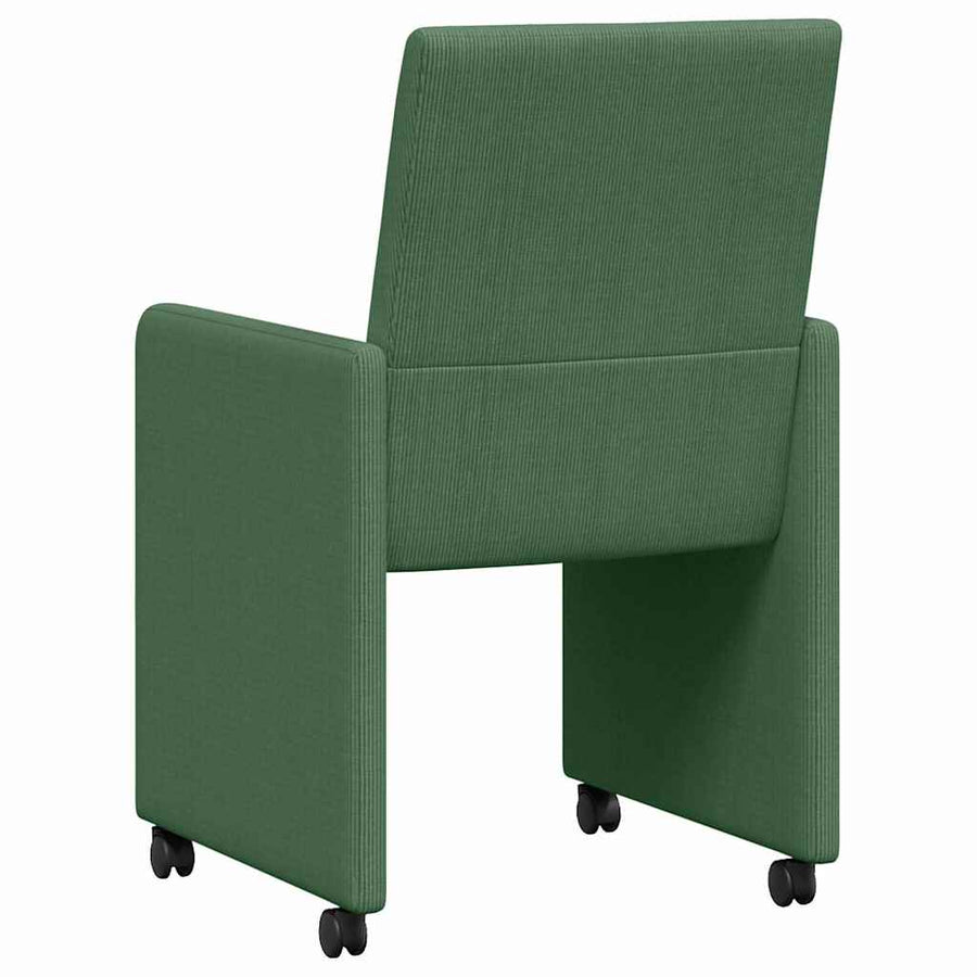 Eetstoelen 2 pcs Grijs groen 57 x 66 x 94 cm Katoenen stof