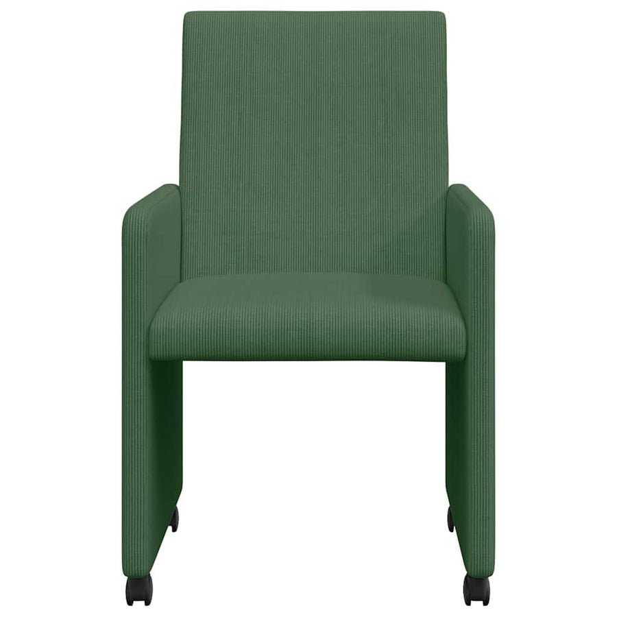 Eetstoelen 2 pcs Grijs groen 57 x 66 x 94 cm Katoenen stof