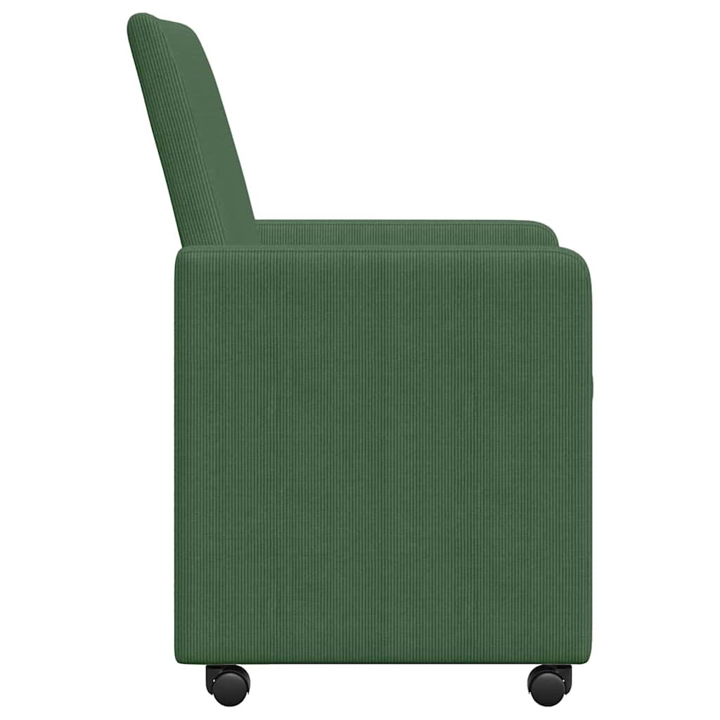 Eetstoelen 2 pcs Grijs groen 57 x 66 x 94 cm Katoenen stof