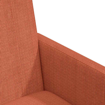 Eetstoelen 2 pcs Rood-oranje 57 x 66 x 94 cm Katoenen stof