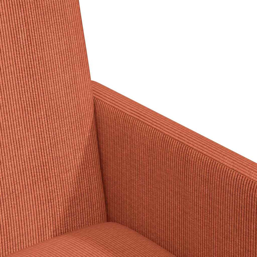 Eetstoelen 2 pcs Rood-oranje 57 x 66 x 94 cm Katoenen stof