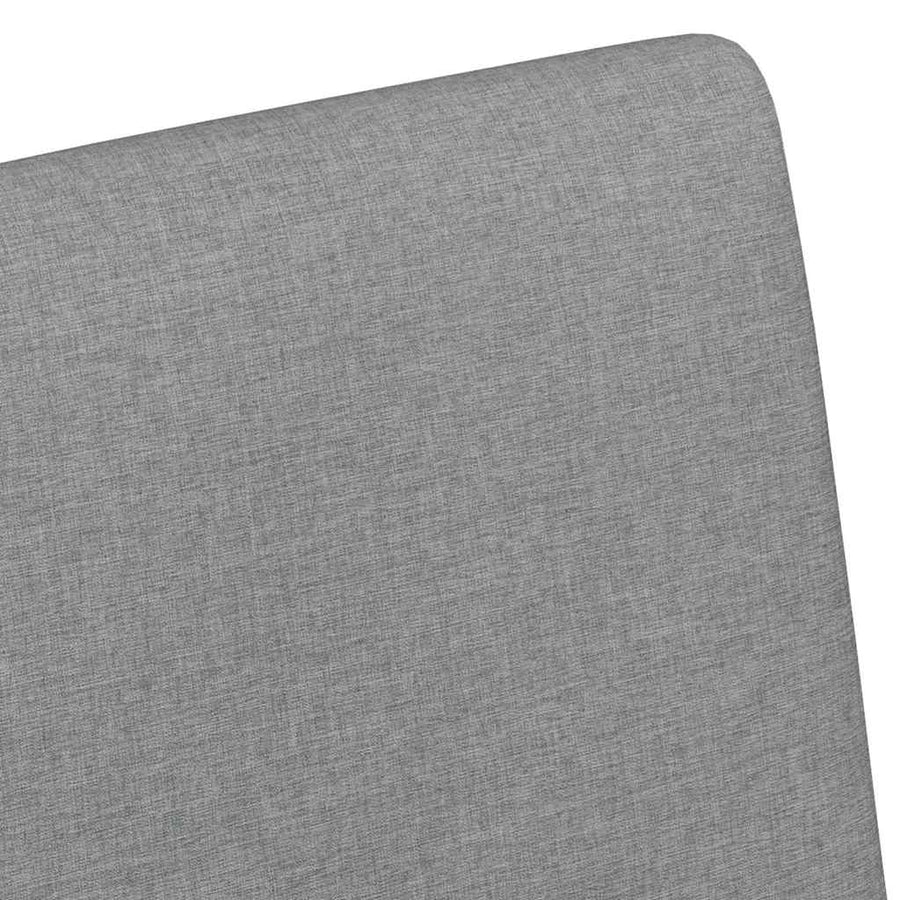 Eetstoelen met wielen 2 pcs Lichtgrijs 57 x 66 x 94 cm Stof