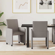Eetkamerstoelen 2 stuks taupe 57x66x94 cm stof