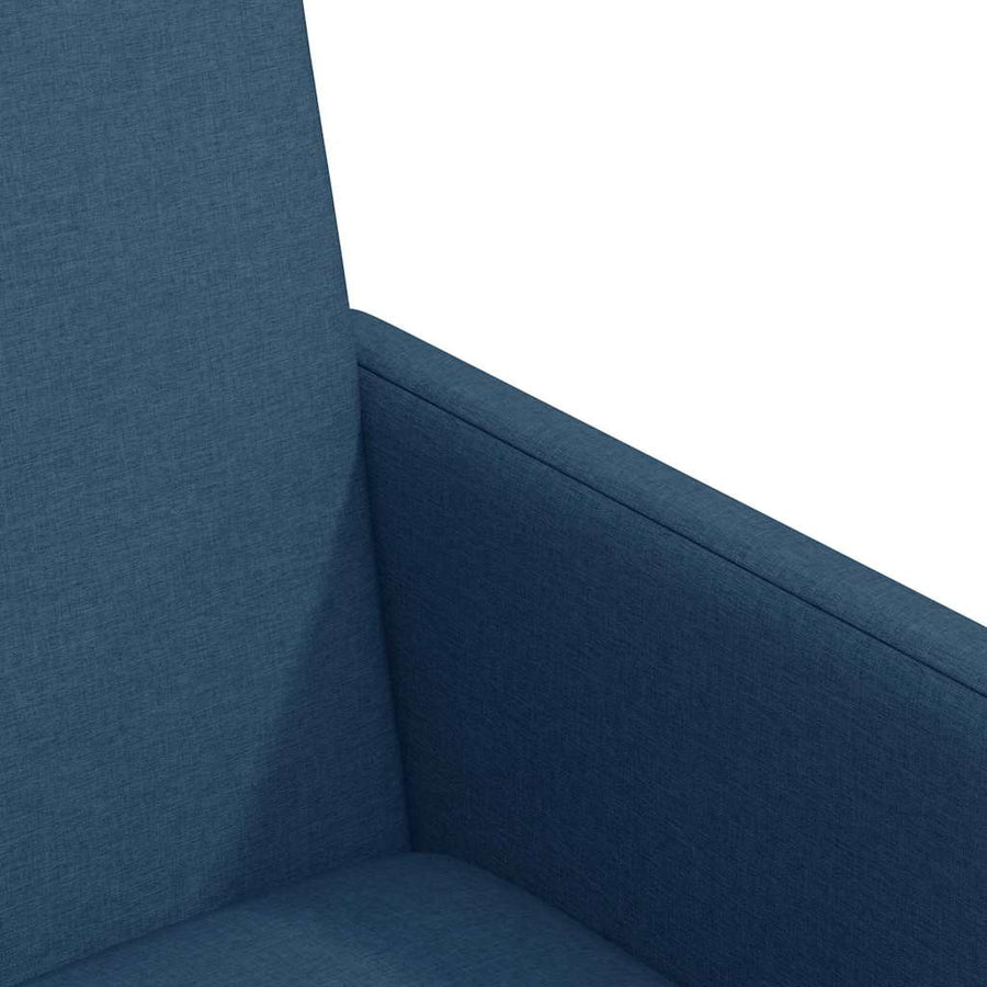 Dining Stoelen met Wielen 2 pcs Blauw 57 x 66 x 94 cm Stof