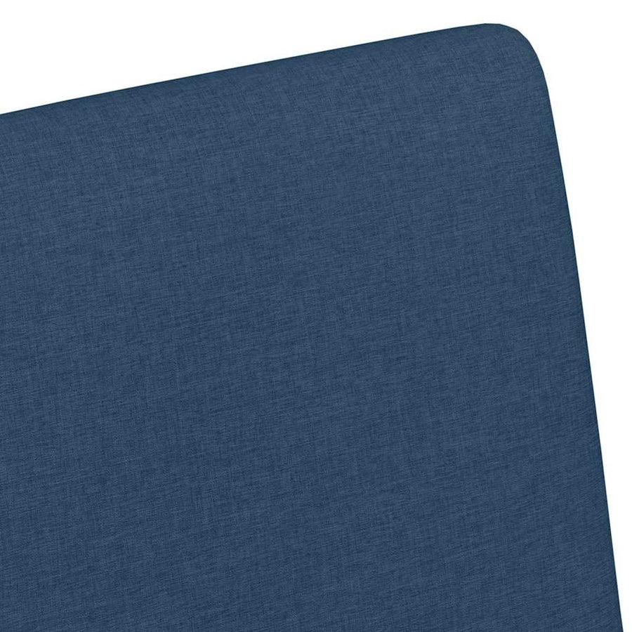 Dining Stoelen met Wielen 2 pcs Blauw 57 x 66 x 94 cm Stof
