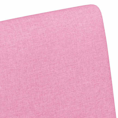 Eetstoelen met wielen 2 pcs Roze 57 x 66 x 94 cm Stof