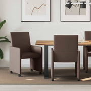 Eetkamerstoelen 2 stuks bruin 57x66x94 cm