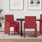 Eetkamerstoelen 2 stuks wijnrood 57x66x94 cm