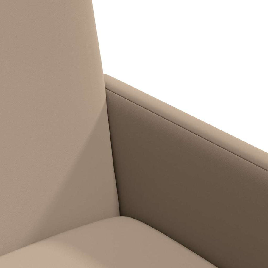 Eetstoelen 2 pcs Cappuccino 57 x 66 x 94 cm Kunstleer