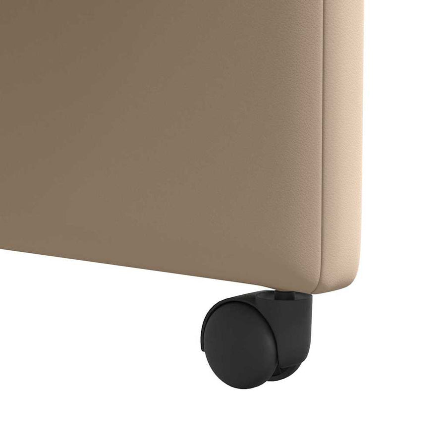 Eetstoelen 2 pcs Cappuccino 57 x 66 x 94 cm Kunstleer