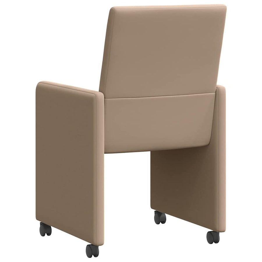 Eetstoelen 2 pcs Cappuccino 57 x 66 x 94 cm Kunstleer