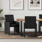 Eetkamerstoelen 2 stuks zwart 57x66x94 cm