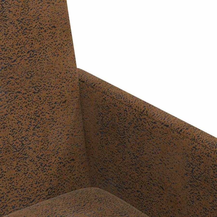 Eetstoelen 2 pcs Bruin 57 x 66 x 94 cm Faux suede leer