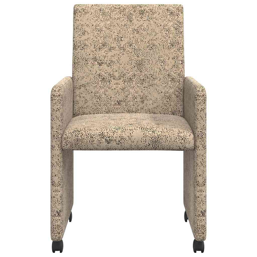 Eetstoelen 2 pcs Lichtgrijs 57 x 66 x 94 cm Faux suede leer