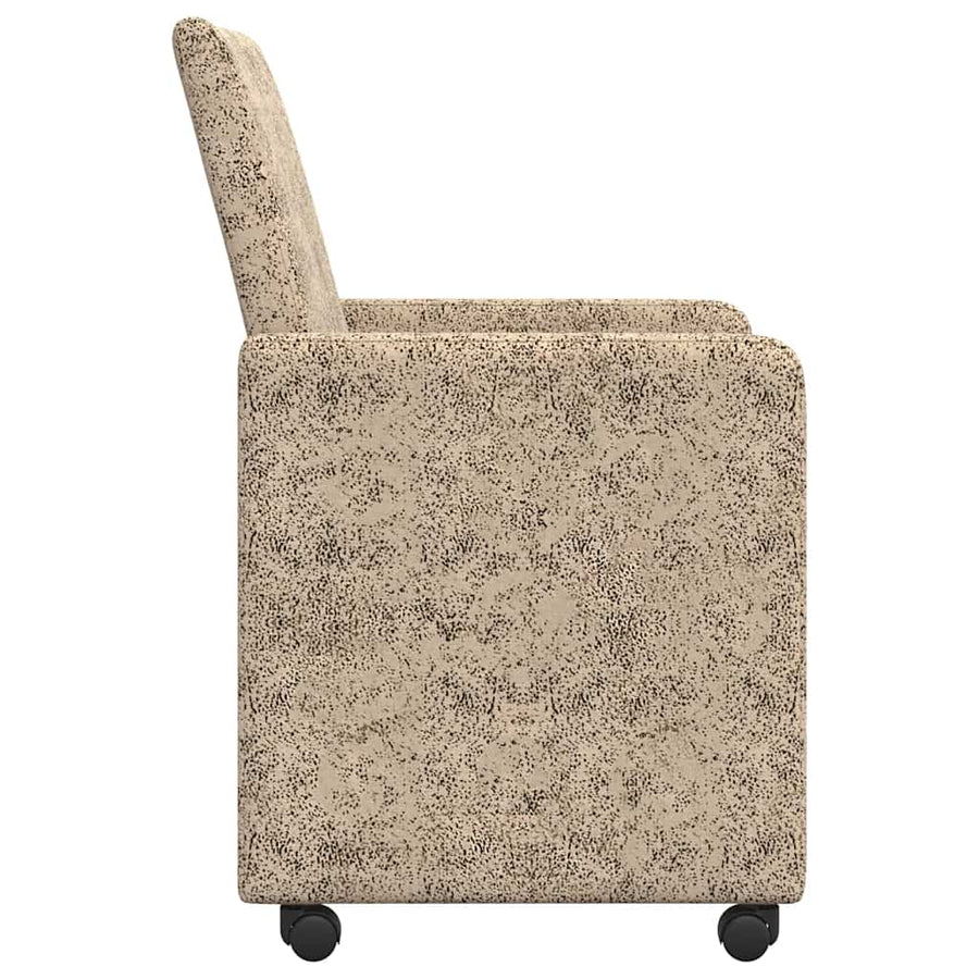 Eetstoelen 2 pcs Lichtgrijs 57 x 66 x 94 cm Faux suede leer