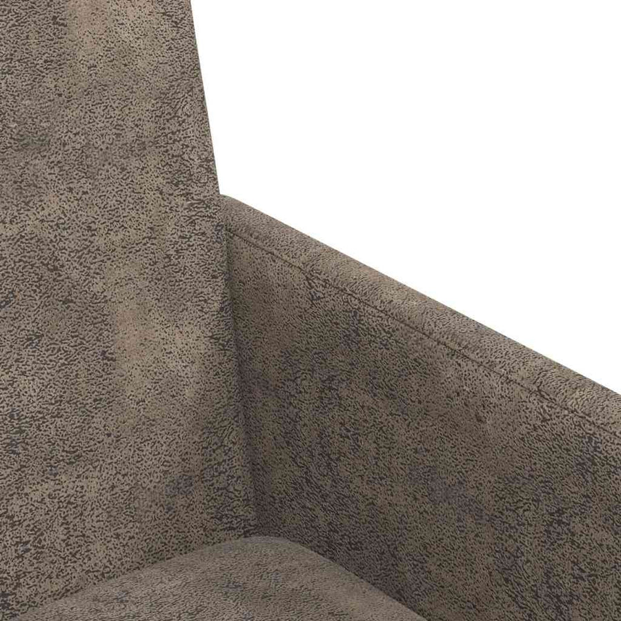 Eetstoelen 2 pcs Donkergrijs 57 x 66 x 94 cm Faux suede leer