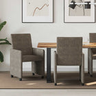 Eetkamerstoelen 2 stuks donkergrijs 57x66x94 cm