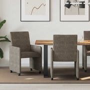 Eetkamerstoelen 2 stuks donkergrijs 57x66x94 cm