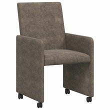 Eetstoelen 2 pcs Donkergrijs 57 x 66 x 94 cm Faux suede leer
