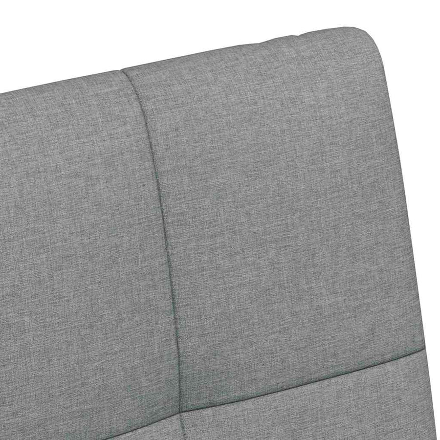 Eetstoelen met wielen 2 pcs Lichtgrijs 58 x 65 x 94 cm Stof