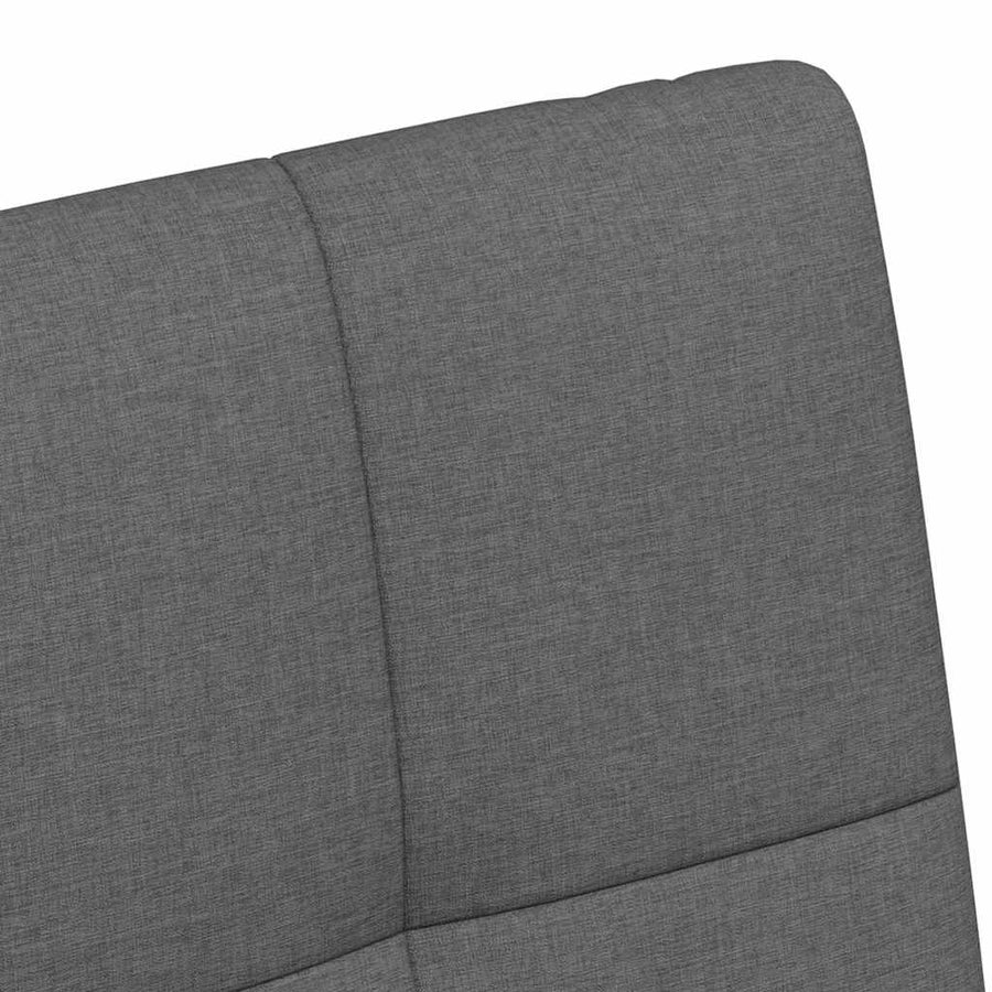Eetstoelen met wielen 2 pcs Donkergrijs 58 x 65 x 94 cm Stof