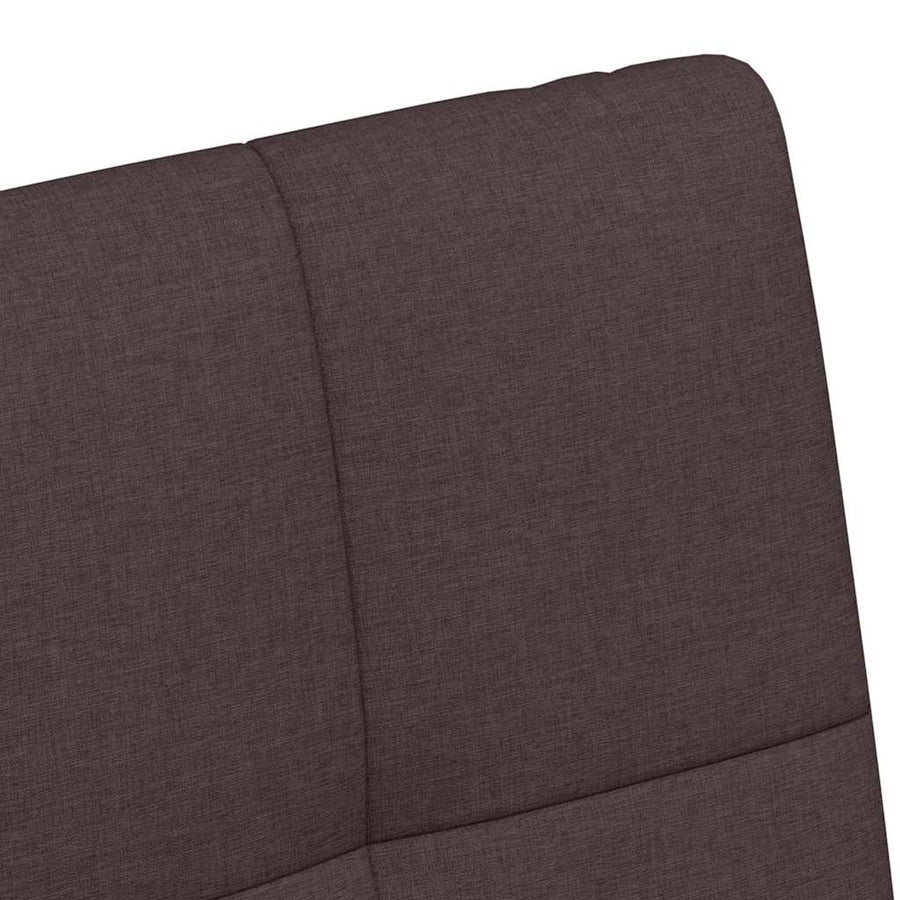 Eetstoelen met wielen 2 pcs Donkerbruin 58 x 65 x 94 cm Stof