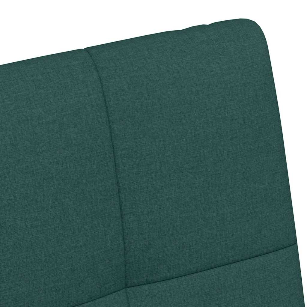 Eetstoelen met wielen 2 pcs Donkergroen 58 x 65 x 94 cm Stof