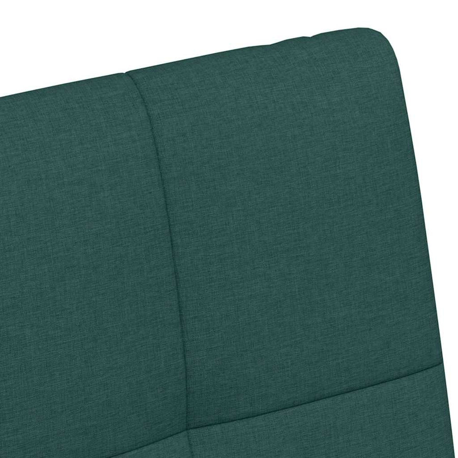 Eetstoelen met wielen 2 pcs Donkergroen 58 x 65 x 94 cm Stof
