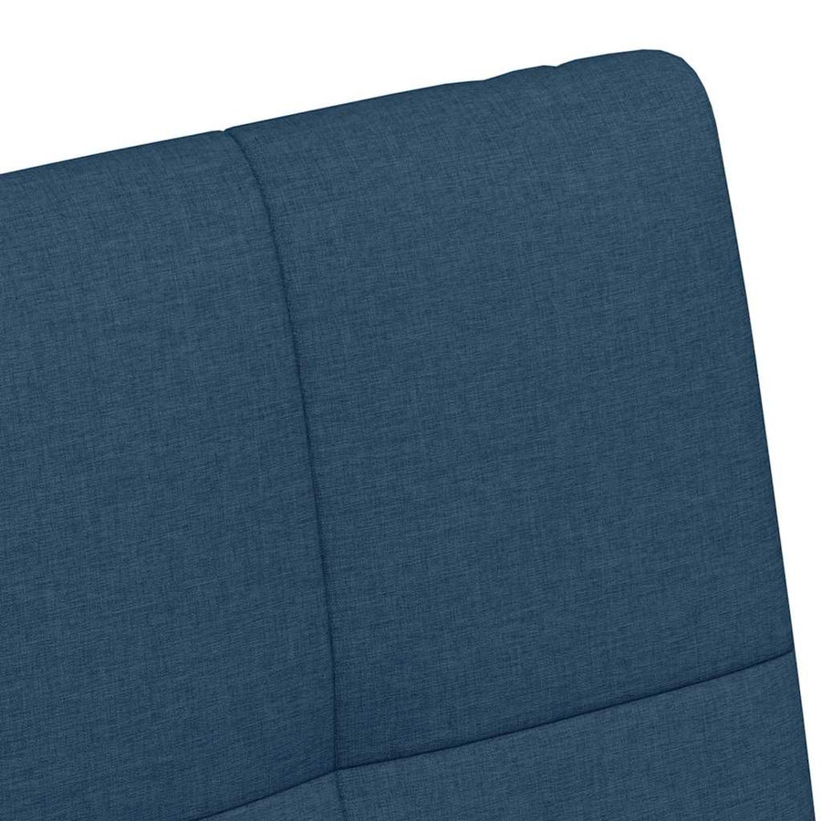 Eetstoelen met wielen 2 pcs Blauw 58 x 65 x 94 cm Stof