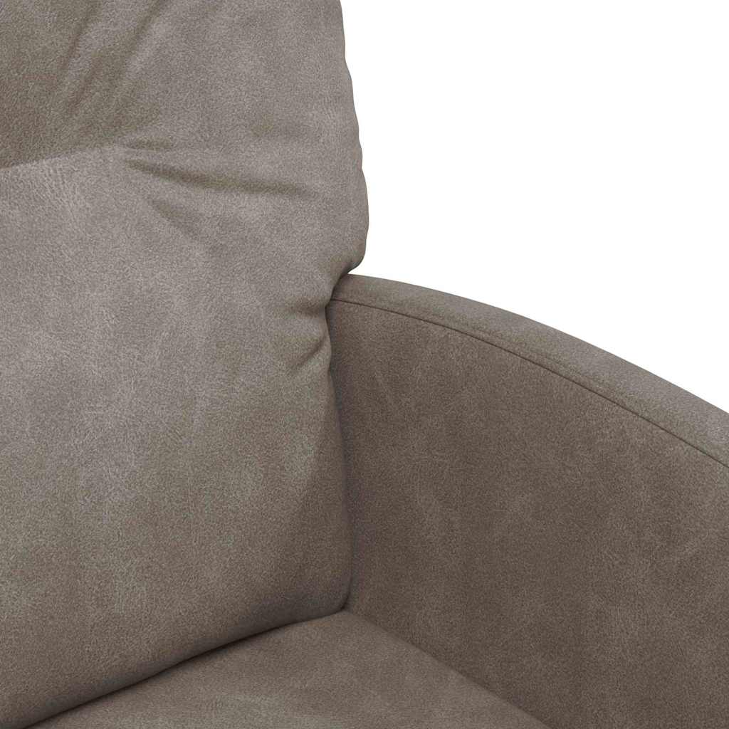 Eetstoelen met wiel 2 pcs Grijs 57 x 67 x 95 cm Kunstleer
