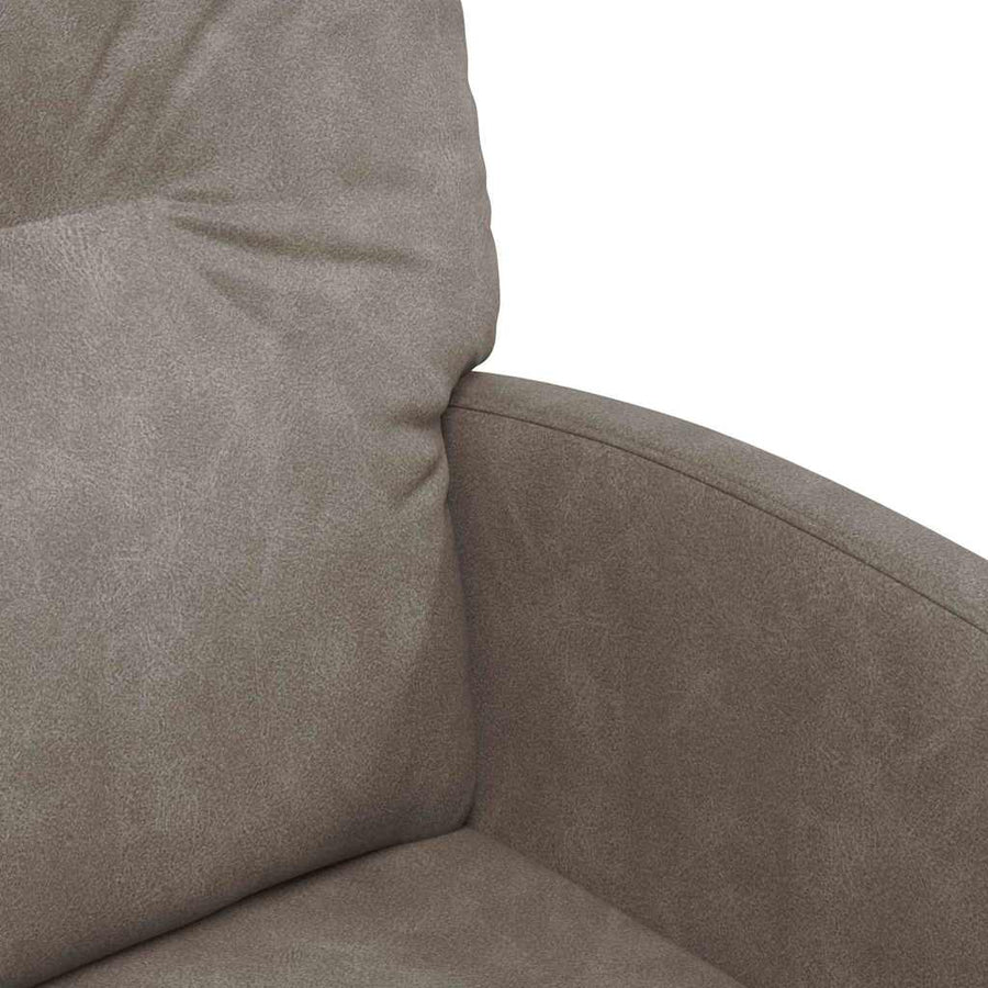 Eetstoelen met wiel 2 pcs Grijs 57 x 67 x 95 cm Kunstleer