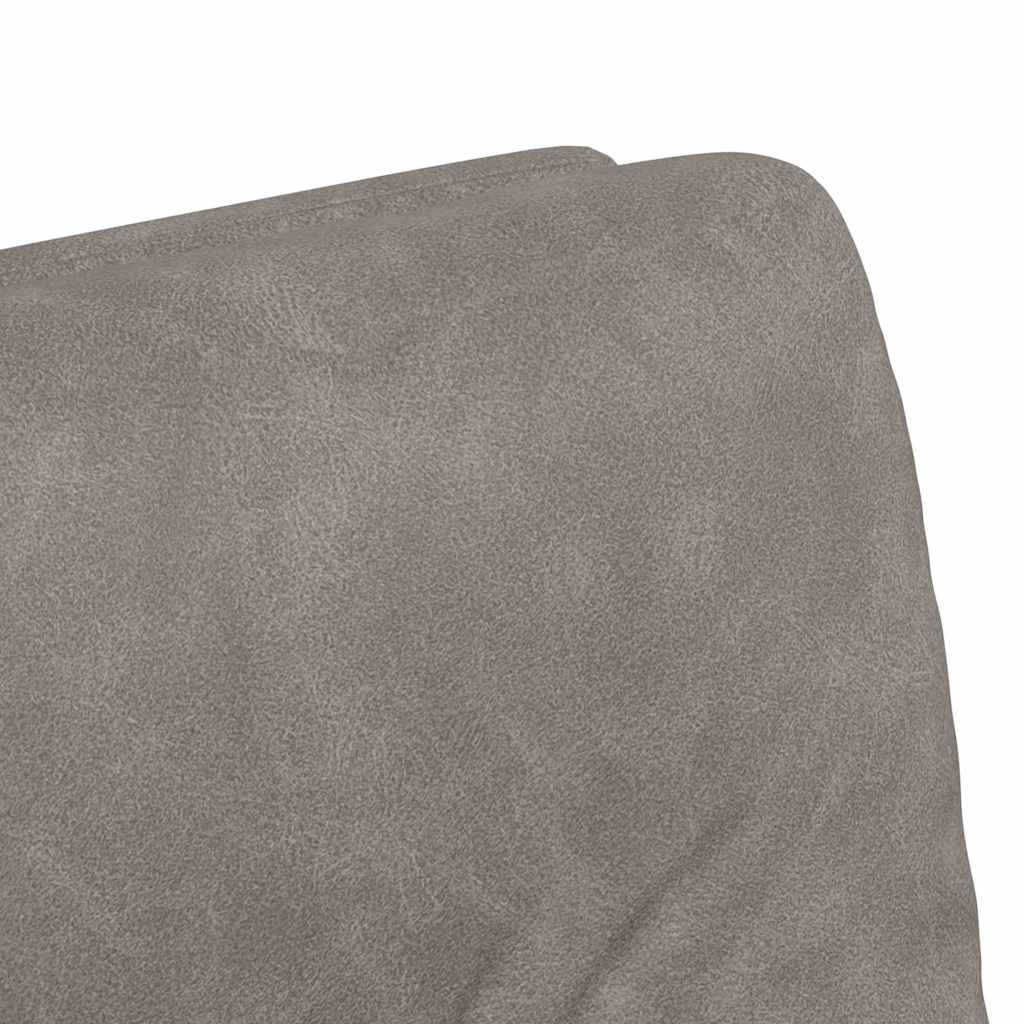 Eetstoelen met wiel 2 pcs Grijs 57 x 67 x 95 cm Kunstleer