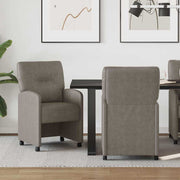 Eetkamerstoelen 2 stuks grijs 57x67x95 cm