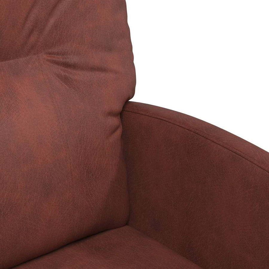Eetstoelen 2 pcs Glanzend bruin 57 x 67 x 95 cm Kunstleer