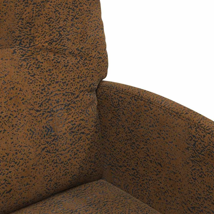 Eetstoelen 2 pcs Bruin 57 x 67 x 95 cm Faux suede leer
