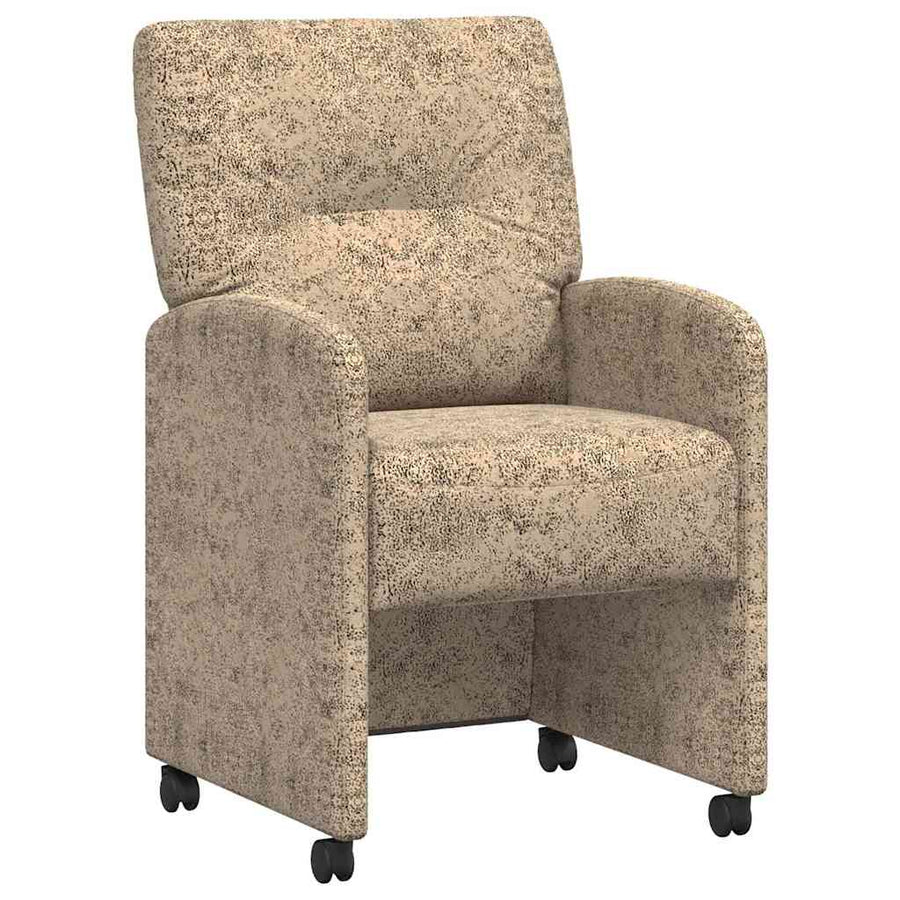 Eetstoelen 2 pcs Lichtgrijs 57 x 67 x 95 cm Faux suede leer