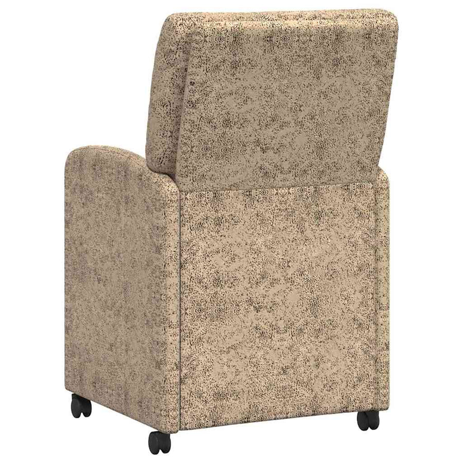 Eetstoelen 2 pcs Lichtgrijs 57 x 67 x 95 cm Faux suede leer