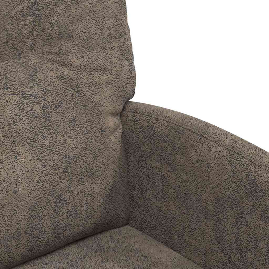 Eetstoelen 2 pcs Donkergrijs 57 x 67 x 95 cm Faux suede leer