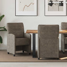 Eetkamerstoelen donkergrijs 2 stuks 57x67x95 cm
