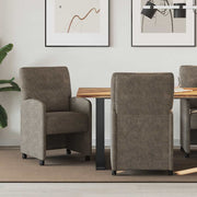 Eetkamerstoelen donkergrijs 2 stuks 57x67x95 cm