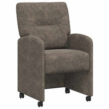 Eetstoelen 2 pcs Donkergrijs 57 x 67 x 95 cm Faux suede leer