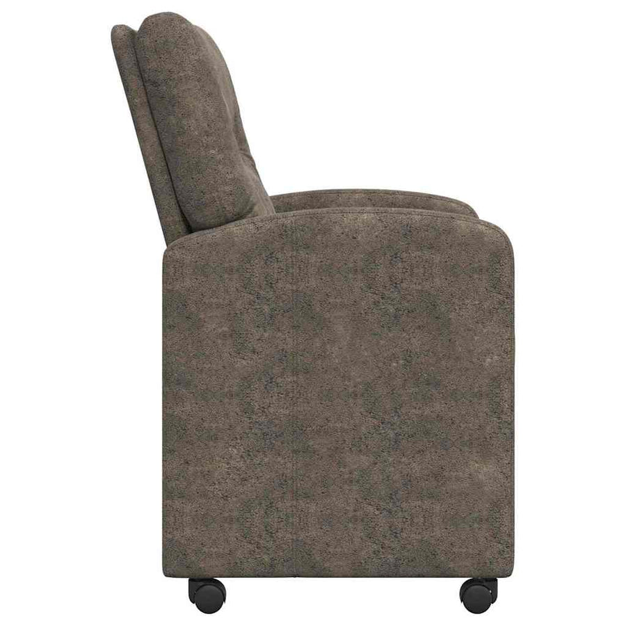 Eetstoelen 2 pcs Donkergrijs 57 x 67 x 95 cm Faux suede leer