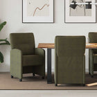 Eetkamerstoelen 2 stuks legergroen 57x67x95 cm