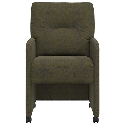 Eetstoelen 2 pcs Leger groen 57 x 67 x 95 cm Faux suede leer